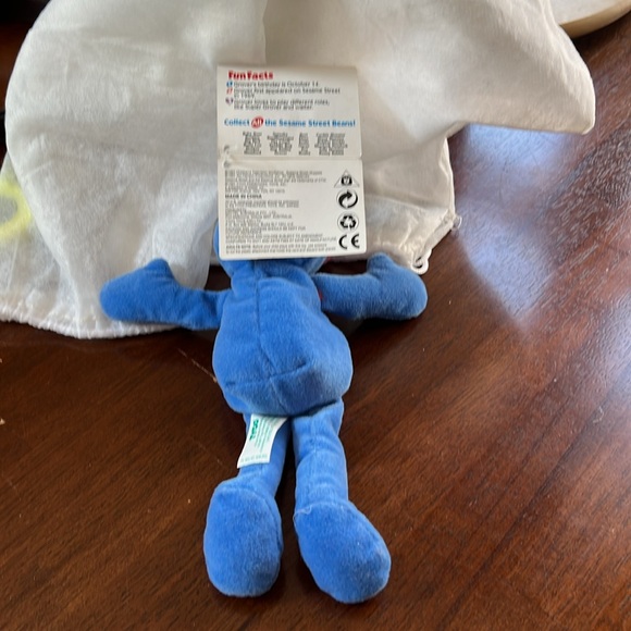 1997 Grover Sesame Street Beans Cute 6” Muppet Children’s Television Workshop - Picture 4 of 6